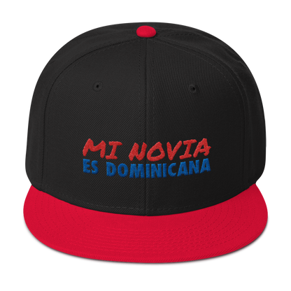 Mi Novia Es Dominicana Snapback Hat  - 2020 - DominicanGirlfriend.com - Frases Dominicanas - República Dominicana Lifestyle Graphic T-Shirts Streetwear & Accessories - New York - Bronx - Washington Heights - Miami - Florida - Boca Chica - USA - Dominican Clothing