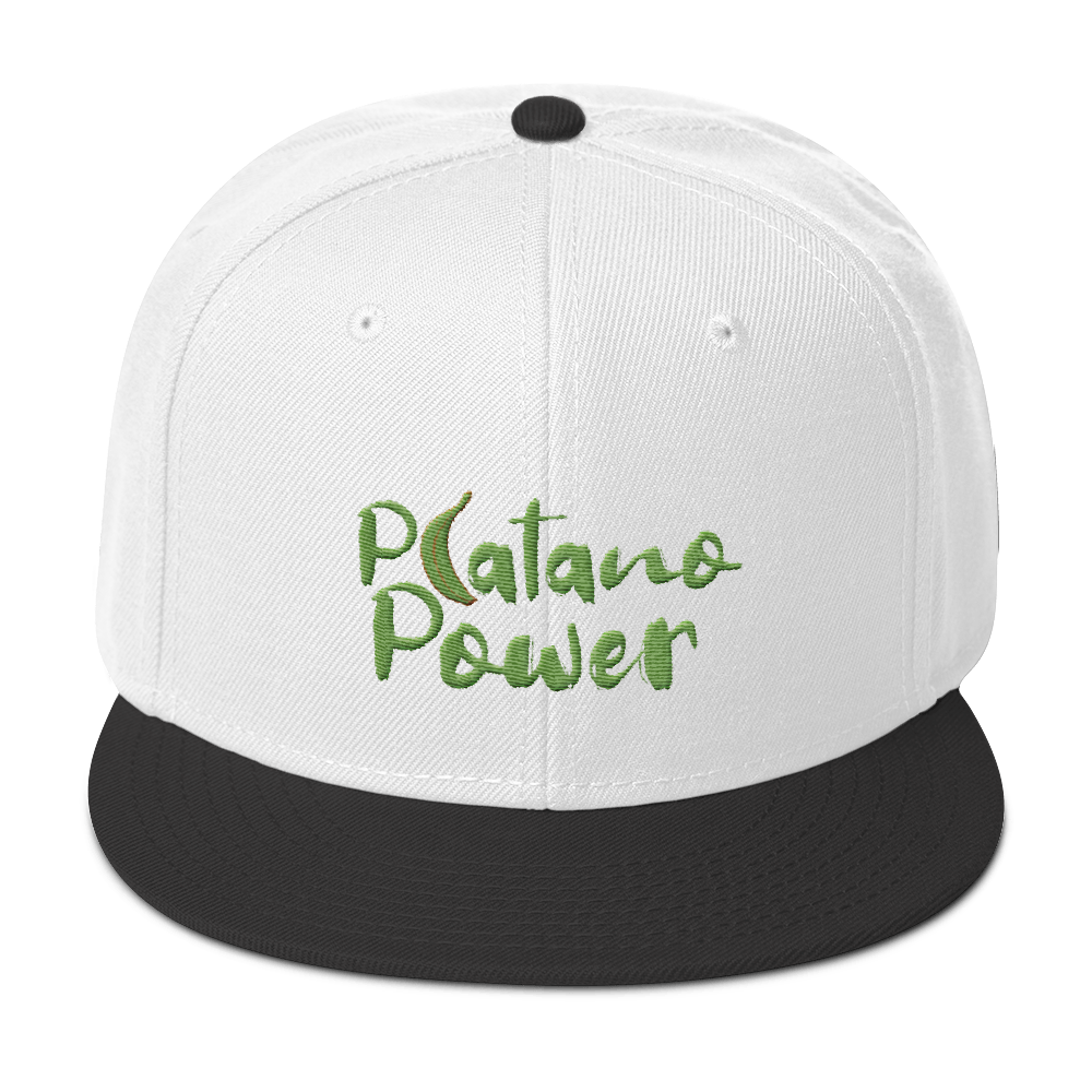 Platano Power Snapback Hat  - 2020 - DominicanGirlfriend.com - Frases Dominicanas - República Dominicana Lifestyle Graphic T-Shirts Streetwear & Accessories - New York - Bronx - Washington Heights - Miami - Florida - Boca Chica - USA - Dominican Clothing