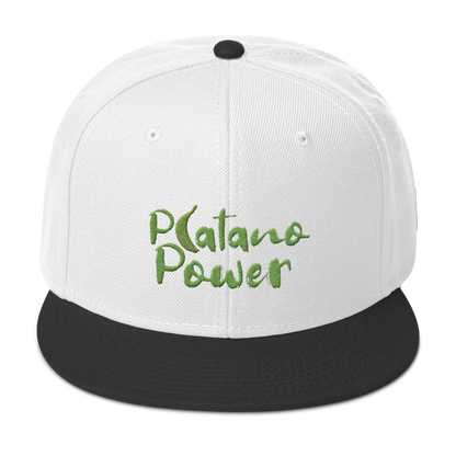 Platano Power Snapback Hat  - 2020 - DominicanGirlfriend.com - Frases Dominicanas - República Dominicana Lifestyle Graphic T-Shirts Streetwear & Accessories - New York - Bronx - Washington Heights - Miami - Florida - Boca Chica - USA - Dominican Clothing