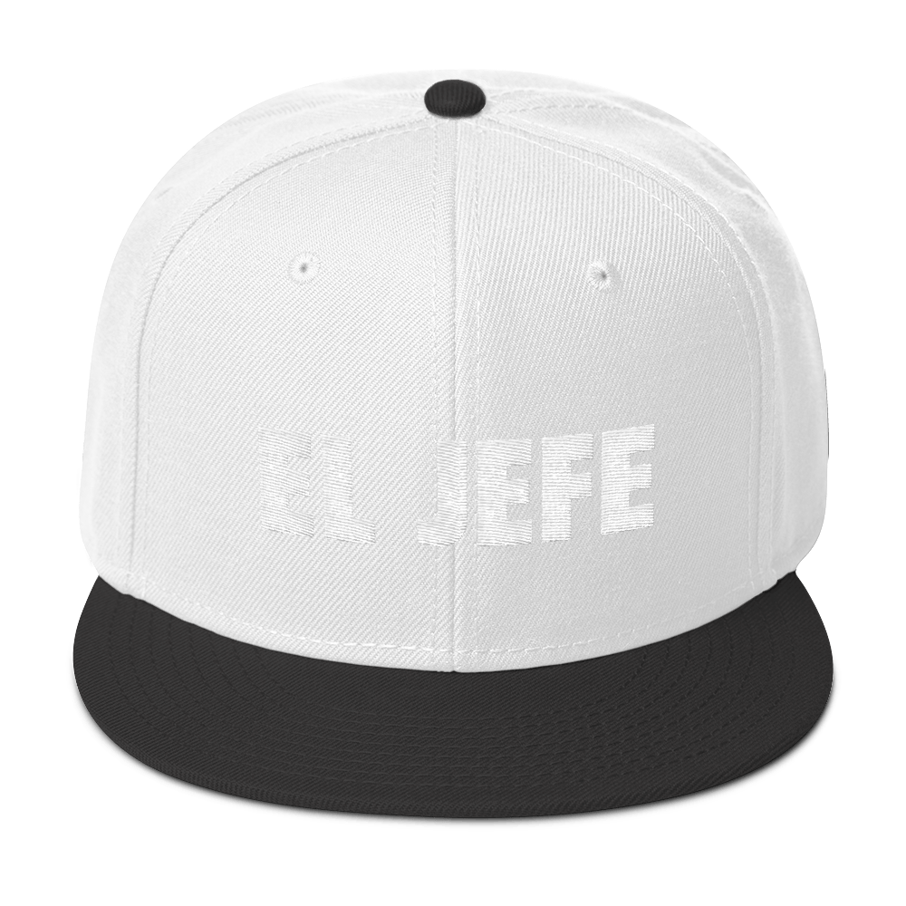 El Jefe Snapback Hat  - 2020 - DominicanGirlfriend.com - Frases Dominicanas - República Dominicana Lifestyle Graphic T-Shirts Streetwear & Accessories - New York - Bronx - Washington Heights - Miami - Florida - Boca Chica - USA - Dominican Clothing