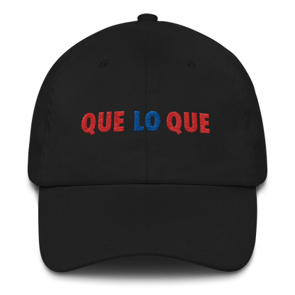 Que Lo Que Dad Hat  - 2020 - DominicanGirlfriend.com - Frases Dominicanas - República Dominicana Lifestyle Graphic T-Shirts Streetwear & Accessories - New York - Bronx - Washington Heights - Miami - Florida - Boca Chica - USA - Dominican Clothing