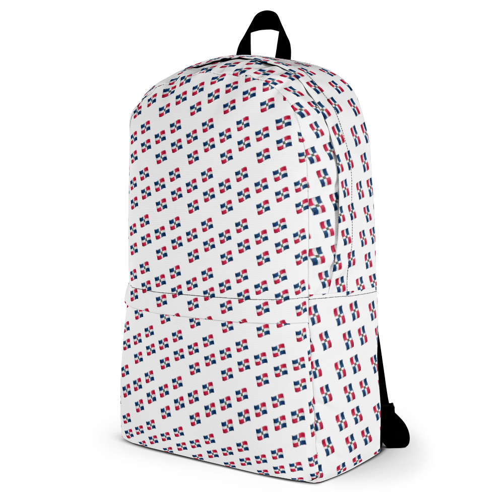 All-Over Emoji República Dominicana Flag Backpack  - 2020 - DominicanGirlfriend.com - Frases Dominicanas - República Dominicana Lifestyle Graphic T-Shirts Streetwear & Accessories - New York - Bronx - Washington Heights - Miami - Florida - Boca Chica - USA - Dominican Clothing