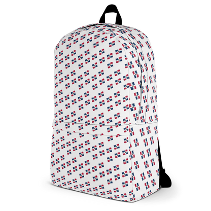 All-Over Emoji República Dominicana Flag Backpack  - 2020 - DominicanGirlfriend.com - Frases Dominicanas - República Dominicana Lifestyle Graphic T-Shirts Streetwear & Accessories - New York - Bronx - Washington Heights - Miami - Florida - Boca Chica - USA - Dominican Clothing