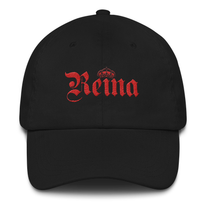 Reina Dad Hat  - 2020 - DominicanGirlfriend.com - Frases Dominicanas - República Dominicana Lifestyle Graphic T-Shirts Streetwear & Accessories - New York - Bronx - Washington Heights - Miami - Florida - Boca Chica - USA - Dominican Clothing