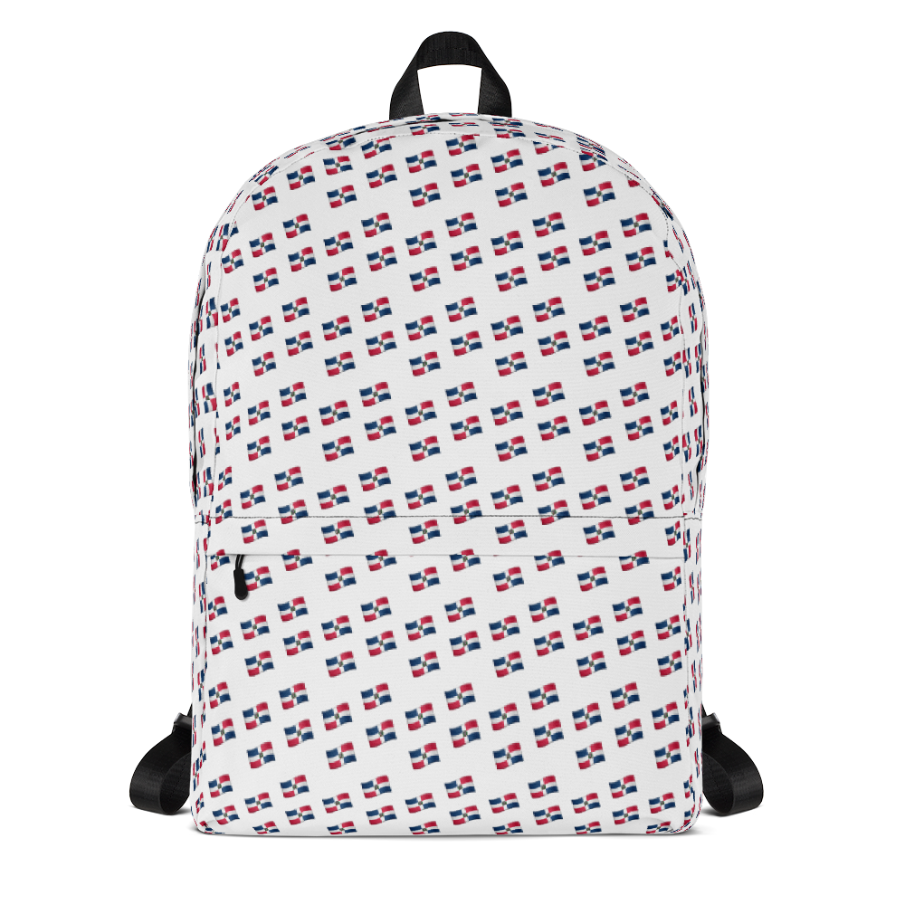 All-Over Emoji República Dominicana Flag Backpack  - 2020 - DominicanGirlfriend.com - Frases Dominicanas - República Dominicana Lifestyle Graphic T-Shirts Streetwear & Accessories - New York - Bronx - Washington Heights - Miami - Florida - Boca Chica - USA - Dominican Clothing