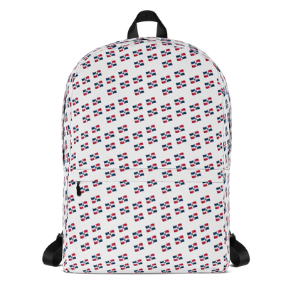 All-Over Emoji República Dominicana Flag Backpack  - 2020 - DominicanGirlfriend.com - Frases Dominicanas - República Dominicana Lifestyle Graphic T-Shirts Streetwear & Accessories - New York - Bronx - Washington Heights - Miami - Florida - Boca Chica - USA - Dominican Clothing