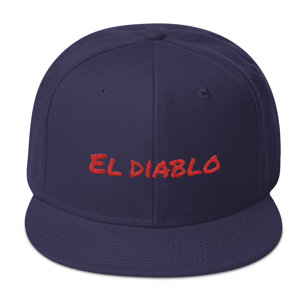 El Diablo Snapback Hat  - 2020 - DominicanGirlfriend.com - Frases Dominicanas - República Dominicana Lifestyle Graphic T-Shirts Streetwear & Accessories - New York - Bronx - Washington Heights - Miami - Florida - Boca Chica - USA - Dominican Clothing