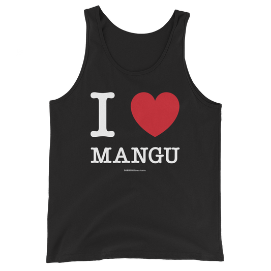 I Love Mangu Unisex Tank Top  - 2020 - DominicanGirlfriend.com - Frases Dominicanas - República Dominicana Lifestyle Graphic T-Shirts Streetwear & Accessories - New York - Bronx - Washington Heights - Miami - Florida - Boca Chica - USA - Dominican Clothing