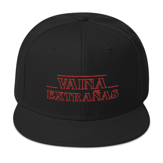 Vaina Extrañas Snapback Hat  - 2020 - DominicanGirlfriend.com - Frases Dominicanas - República Dominicana Lifestyle Graphic T-Shirts Streetwear & Accessories - New York - Bronx - Washington Heights - Miami - Florida - Boca Chica - USA - Dominican Clothing