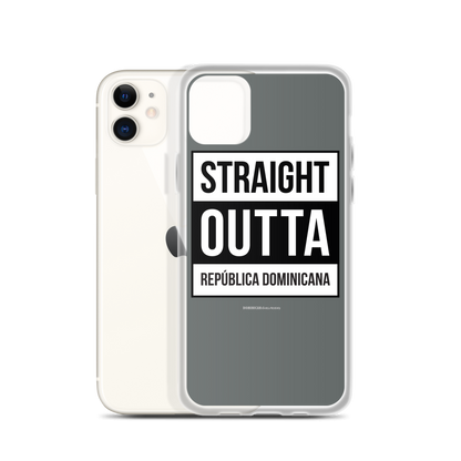 Straight Outta República Dominicana iPhone Case  - 2020 - DominicanGirlfriend.com - Frases Dominicanas - República Dominicana Lifestyle Graphic T-Shirts Streetwear & Accessories - New York - Bronx - Washington Heights - Miami - Florida - Boca Chica - USA - Dominican Clothing