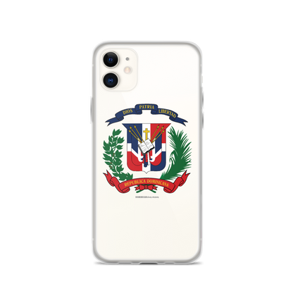Escudo de la República Dominicana iPhone Case  - 2020 - DominicanGirlfriend.com - Frases Dominicanas - República Dominicana Lifestyle Graphic T-Shirts Streetwear & Accessories - New York - Bronx - Washington Heights - Miami - Florida - Boca Chica - USA - Dominican Clothing