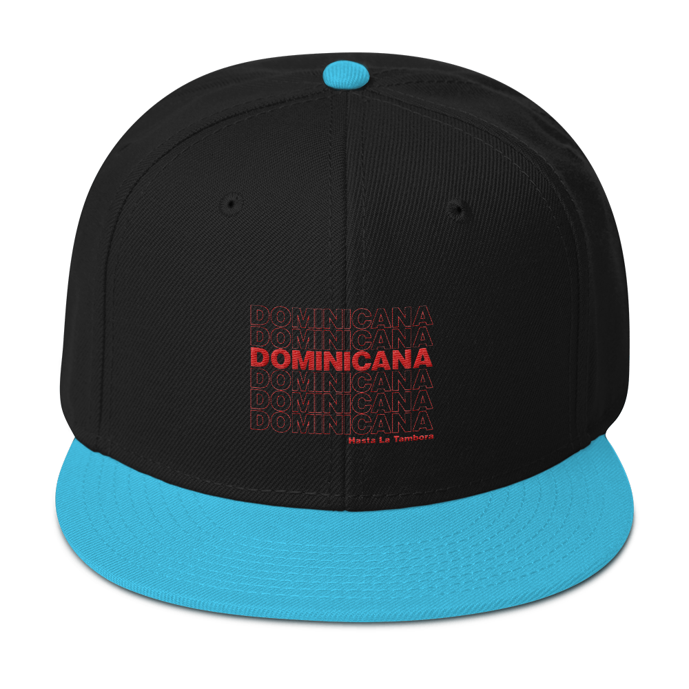 Dominicana Hasta La Tambora Snapback  - 2020 - DominicanGirlfriend.com - Frases Dominicanas - República Dominicana Lifestyle Graphic T-Shirts Streetwear & Accessories - New York - Bronx - Washington Heights - Miami - Florida - Boca Chica - USA - Dominican Clothing