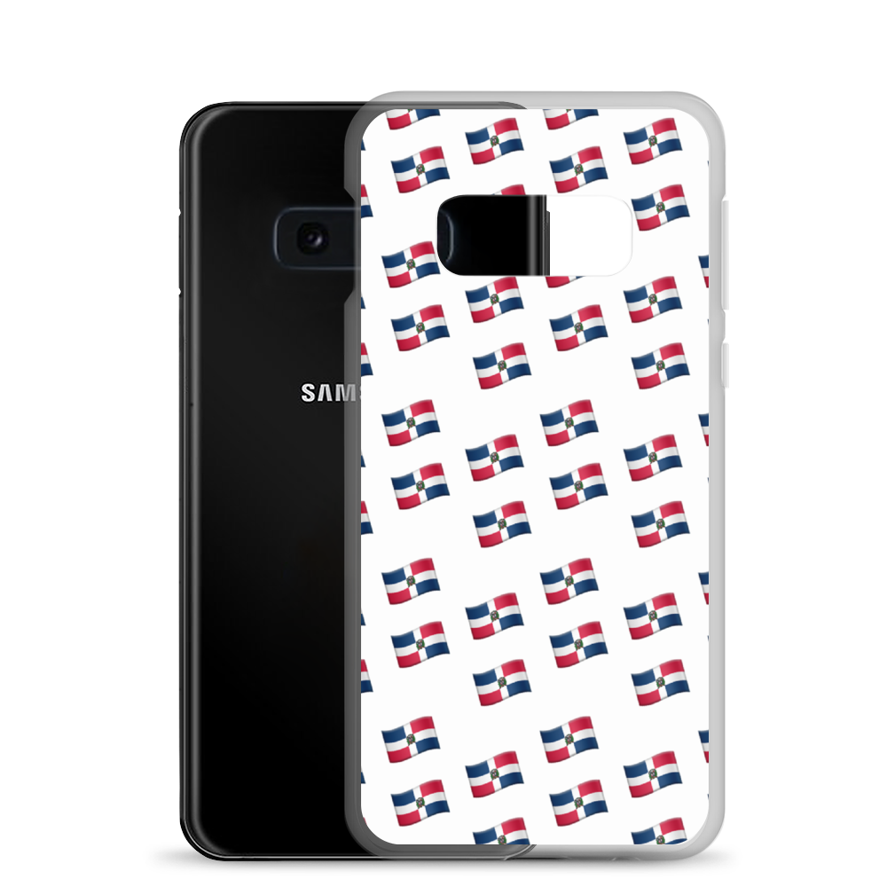 All-Over Emoji República Dominicana Flag Samsung Case  - 2020 - DominicanGirlfriend.com - Frases Dominicanas - República Dominicana Lifestyle Graphic T-Shirts Streetwear & Accessories - New York - Bronx - Washington Heights - Miami - Florida - Boca Chica - USA - Dominican Clothing