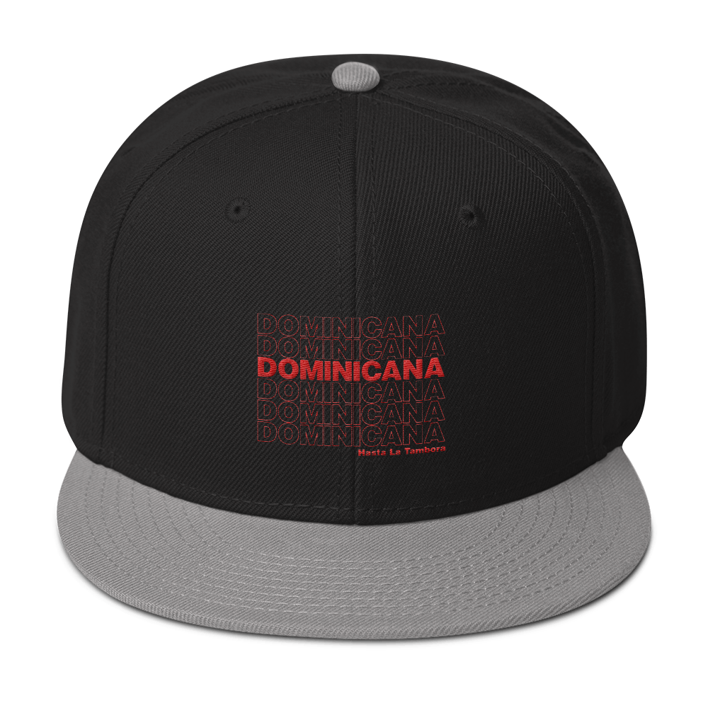 Dominicana Hasta La Tambora Snapback  - 2020 - DominicanGirlfriend.com - Frases Dominicanas - República Dominicana Lifestyle Graphic T-Shirts Streetwear & Accessories - New York - Bronx - Washington Heights - Miami - Florida - Boca Chica - USA - Dominican Clothing