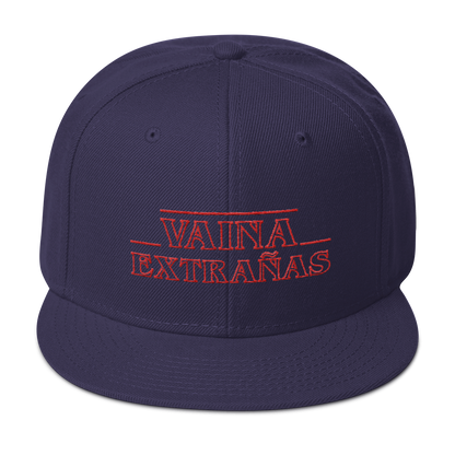 Vaina Extrañas Snapback Hat  - 2020 - DominicanGirlfriend.com - Frases Dominicanas - República Dominicana Lifestyle Graphic T-Shirts Streetwear & Accessories - New York - Bronx - Washington Heights - Miami - Florida - Boca Chica - USA - Dominican Clothing