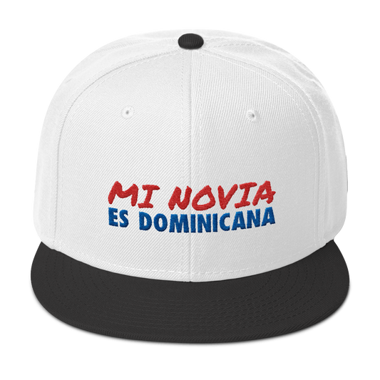 Mi Novia Es Dominicana Snapback Hat  - 2020 - DominicanGirlfriend.com - Frases Dominicanas - República Dominicana Lifestyle Graphic T-Shirts Streetwear & Accessories - New York - Bronx - Washington Heights - Miami - Florida - Boca Chica - USA - Dominican Clothing