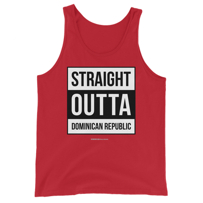 Straight Outta Dominican Republic Tank Top  - 2020 - DominicanGirlfriend.com - Frases Dominicanas - República Dominicana Lifestyle Graphic T-Shirts Streetwear & Accessories - New York - Bronx - Washington Heights - Miami - Florida - Boca Chica - USA - Dominican Clothing