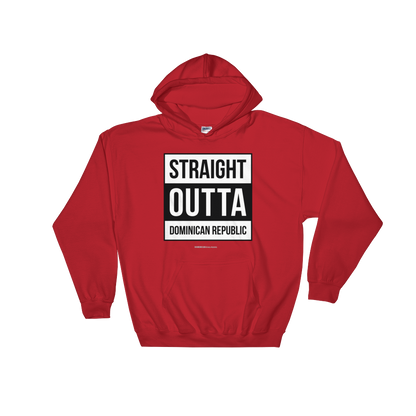 Straight Outta Dominican Republic Unisex Hoodie  - 2020 - DominicanGirlfriend.com - Frases Dominicanas - República Dominicana Lifestyle Graphic T-Shirts Streetwear & Accessories - New York - Bronx - Washington Heights - Miami - Florida - Boca Chica - USA - Dominican Clothing