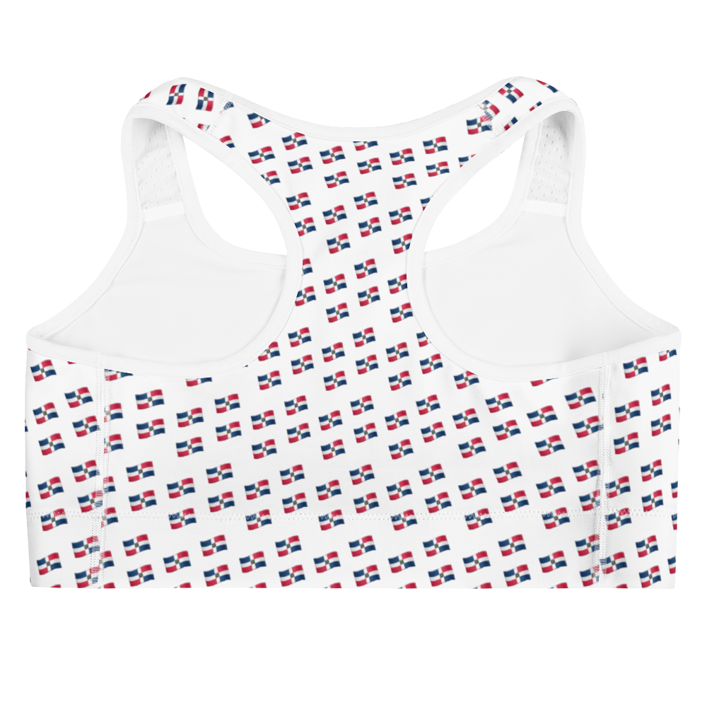 All-Over Emoji República Dominicana Flag Sports bra  - 2020 - DominicanGirlfriend.com - Frases Dominicanas - República Dominicana Lifestyle Graphic T-Shirts Streetwear & Accessories - New York - Bronx - Washington Heights - Miami - Florida - Boca Chica - USA - Dominican Clothing