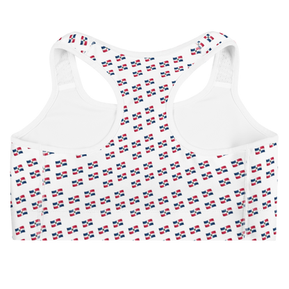All-Over Emoji República Dominicana Flag Sports bra  - 2020 - DominicanGirlfriend.com - Frases Dominicanas - República Dominicana Lifestyle Graphic T-Shirts Streetwear & Accessories - New York - Bronx - Washington Heights - Miami - Florida - Boca Chica - USA - Dominican Clothing