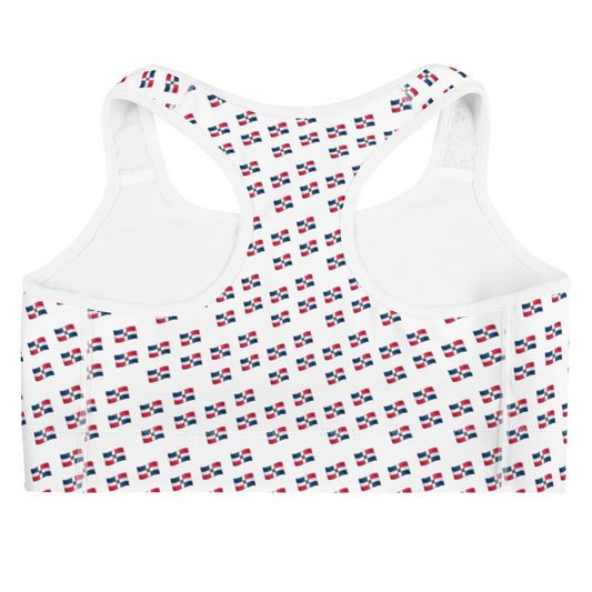 All-Over Emoji República Dominicana Flag Sports bra  - 2020 - DominicanGirlfriend.com - Frases Dominicanas - República Dominicana Lifestyle Graphic T-Shirts Streetwear & Accessories - New York - Bronx - Washington Heights - Miami - Florida - Boca Chica - USA - Dominican Clothing