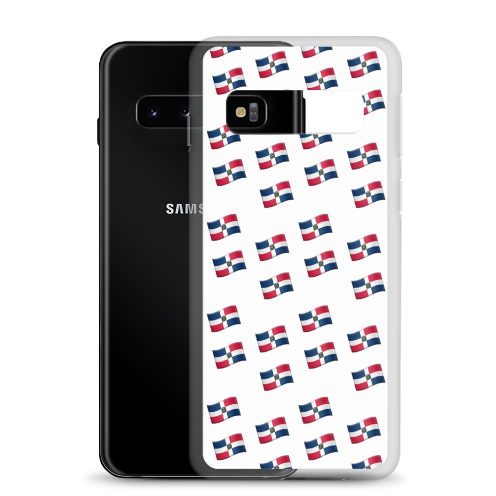 All-Over Emoji República Dominicana Flag Samsung Case  - 2020 - DominicanGirlfriend.com - Frases Dominicanas - República Dominicana Lifestyle Graphic T-Shirts Streetwear & Accessories - New York - Bronx - Washington Heights - Miami - Florida - Boca Chica - USA - Dominican Clothing