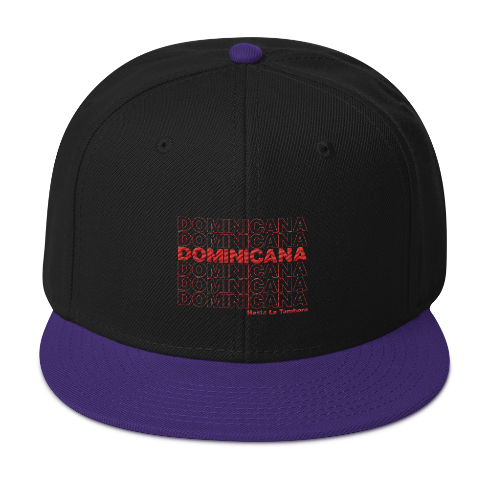 Dominicana Hasta La Tambora Snapback  - 2020 - DominicanGirlfriend.com - Frases Dominicanas - República Dominicana Lifestyle Graphic T-Shirts Streetwear & Accessories - New York - Bronx - Washington Heights - Miami - Florida - Boca Chica - USA - Dominican Clothing