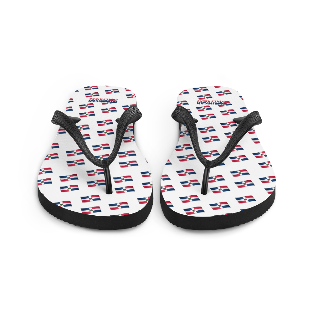All-Over Emoji República Dominicana Flag Flip-Flops  - 2020 - DominicanGirlfriend.com - Frases Dominicanas - República Dominicana Lifestyle Graphic T-Shirts Streetwear & Accessories - New York - Bronx - Washington Heights - Miami - Florida - Boca Chica - USA - Dominican Clothing