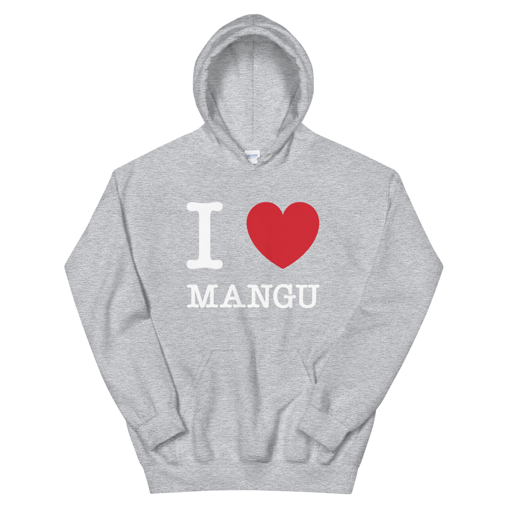 I Love Mangu Unisex Hoodie  - 2020 - DominicanGirlfriend.com - Frases Dominicanas - República Dominicana Lifestyle Graphic T-Shirts Streetwear & Accessories - New York - Bronx - Washington Heights - Miami - Florida - Boca Chica - USA - Dominican Clothing