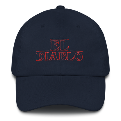 El Diablo Dad Hat  - 2020 - DominicanGirlfriend.com - Frases Dominicanas - República Dominicana Lifestyle Graphic T-Shirts Streetwear & Accessories - New York - Bronx - Washington Heights - Miami - Florida - Boca Chica - USA - Dominican Clothing