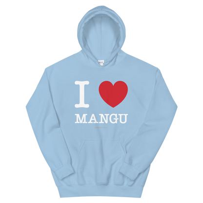 I Love Mangu Unisex Hoodie  - 2020 - DominicanGirlfriend.com - Frases Dominicanas - República Dominicana Lifestyle Graphic T-Shirts Streetwear & Accessories - New York - Bronx - Washington Heights - Miami - Florida - Boca Chica - USA - Dominican Clothing