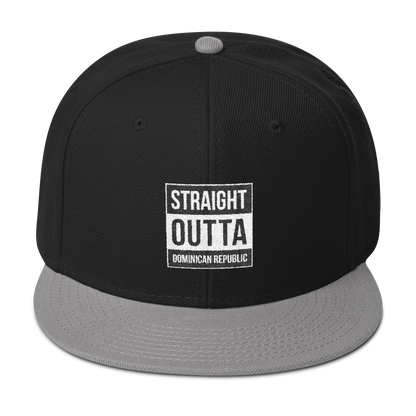 Straight Outta Dominican Republic Snapback  - 2020 - DominicanGirlfriend.com - Frases Dominicanas - República Dominicana Lifestyle Graphic T-Shirts Streetwear & Accessories - New York - Bronx - Washington Heights - Miami - Florida - Boca Chica - USA - Dominican Clothing