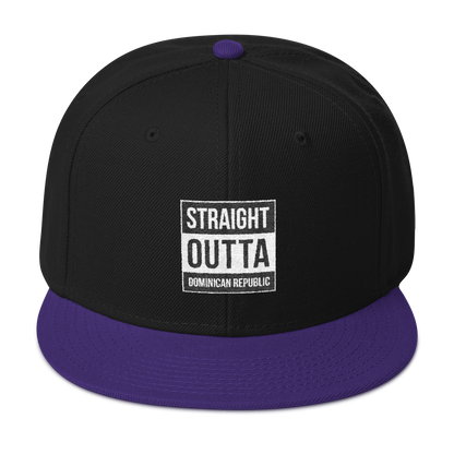 Straight Outta Dominican Republic Snapback  - 2020 - DominicanGirlfriend.com - Frases Dominicanas - República Dominicana Lifestyle Graphic T-Shirts Streetwear & Accessories - New York - Bronx - Washington Heights - Miami - Florida - Boca Chica - USA - Dominican Clothing