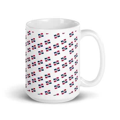 All-Over Emoji República Dominicana Flag Mug  - 2020 - DominicanGirlfriend.com - Frases Dominicanas - República Dominicana Lifestyle Graphic T-Shirts Streetwear & Accessories - New York - Bronx - Washington Heights - Miami - Florida - Boca Chica - USA - Dominican Clothing