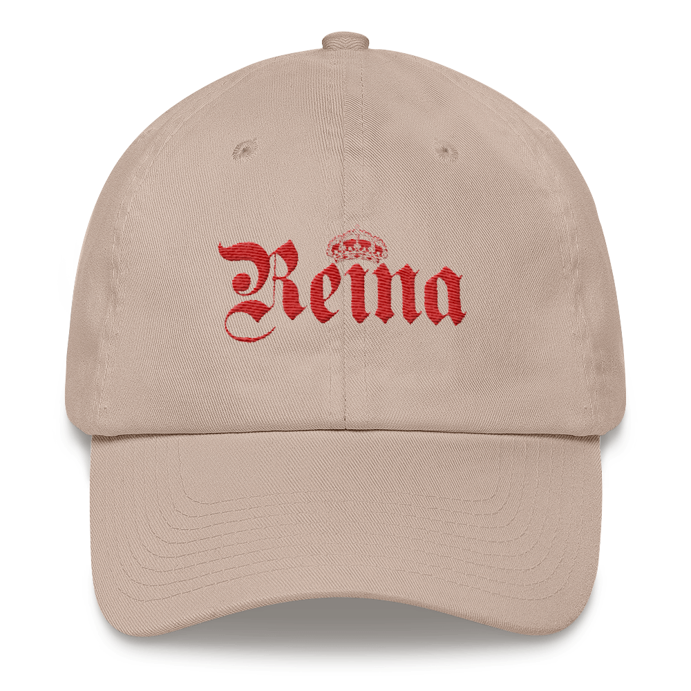 Reina Dad Hat  - 2020 - DominicanGirlfriend.com - Frases Dominicanas - República Dominicana Lifestyle Graphic T-Shirts Streetwear & Accessories - New York - Bronx - Washington Heights - Miami - Florida - Boca Chica - USA - Dominican Clothing