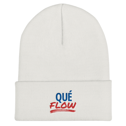 Que Flow Cuffed Beanie  - 2020 - DominicanGirlfriend.com - Frases Dominicanas - República Dominicana Lifestyle Graphic T-Shirts Streetwear & Accessories - New York - Bronx - Washington Heights - Miami - Florida - Boca Chica - USA - Dominican Clothing