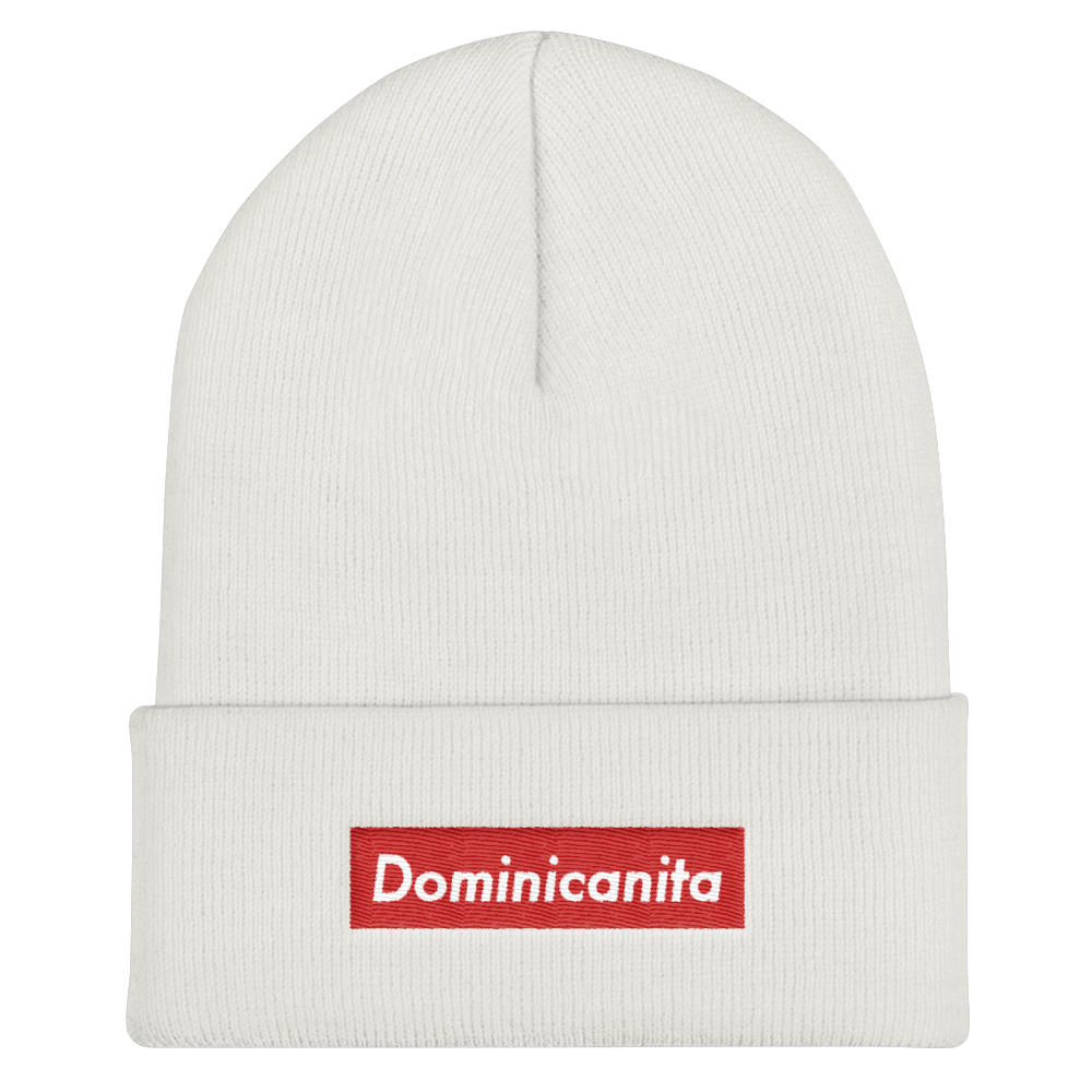 Dominicanita Cuffed Beanie  - 2020 - DominicanGirlfriend.com - Frases Dominicanas - República Dominicana Lifestyle Graphic T-Shirts Streetwear & Accessories - New York - Bronx - Washington Heights - Miami - Florida - Boca Chica - USA - Dominican Clothing
