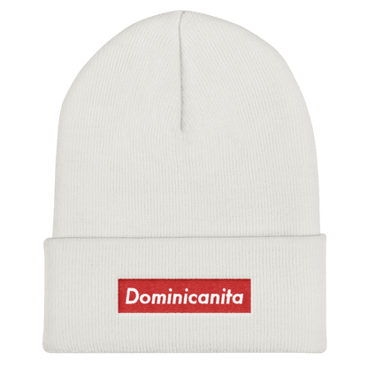 Dominicanita Cuffed Beanie  - 2020 - DominicanGirlfriend.com - Frases Dominicanas - República Dominicana Lifestyle Graphic T-Shirts Streetwear & Accessories - New York - Bronx - Washington Heights - Miami - Florida - Boca Chica - USA - Dominican Clothing