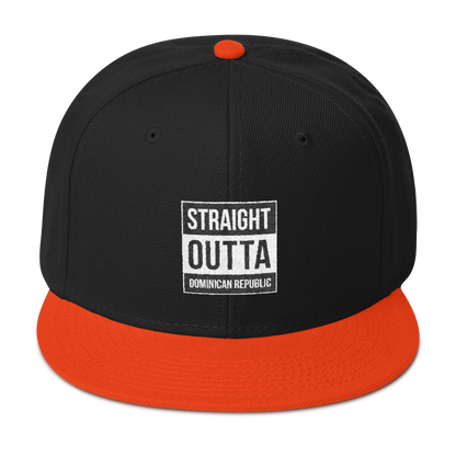 Straight Outta Dominican Republic Snapback  - 2020 - DominicanGirlfriend.com - Frases Dominicanas - República Dominicana Lifestyle Graphic T-Shirts Streetwear & Accessories - New York - Bronx - Washington Heights - Miami - Florida - Boca Chica - USA - Dominican Clothing