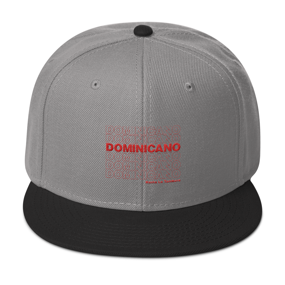 Dominicano Hasta La Tambora Snapback  - 2020 - DominicanGirlfriend.com - Frases Dominicanas - República Dominicana Lifestyle Graphic T-Shirts Streetwear & Accessories - New York - Bronx - Washington Heights - Miami - Florida - Boca Chica - USA - Dominican Clothing