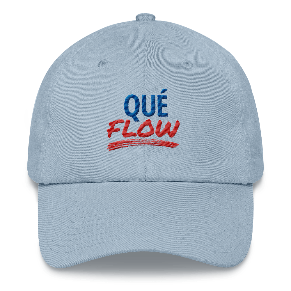 Que Flow Dad Hat  - 2020 - DominicanGirlfriend.com - Frases Dominicanas - República Dominicana Lifestyle Graphic T-Shirts Streetwear & Accessories - New York - Bronx - Washington Heights - Miami - Florida - Boca Chica - USA - Dominican Clothing