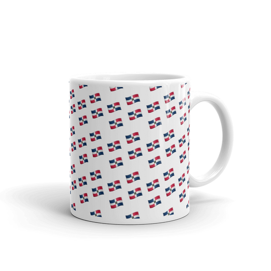 All-Over Emoji República Dominicana Flag Mug  - 2020 - DominicanGirlfriend.com - Frases Dominicanas - República Dominicana Lifestyle Graphic T-Shirts Streetwear & Accessories - New York - Bronx - Washington Heights - Miami - Florida - Boca Chica - USA - Dominican Clothing