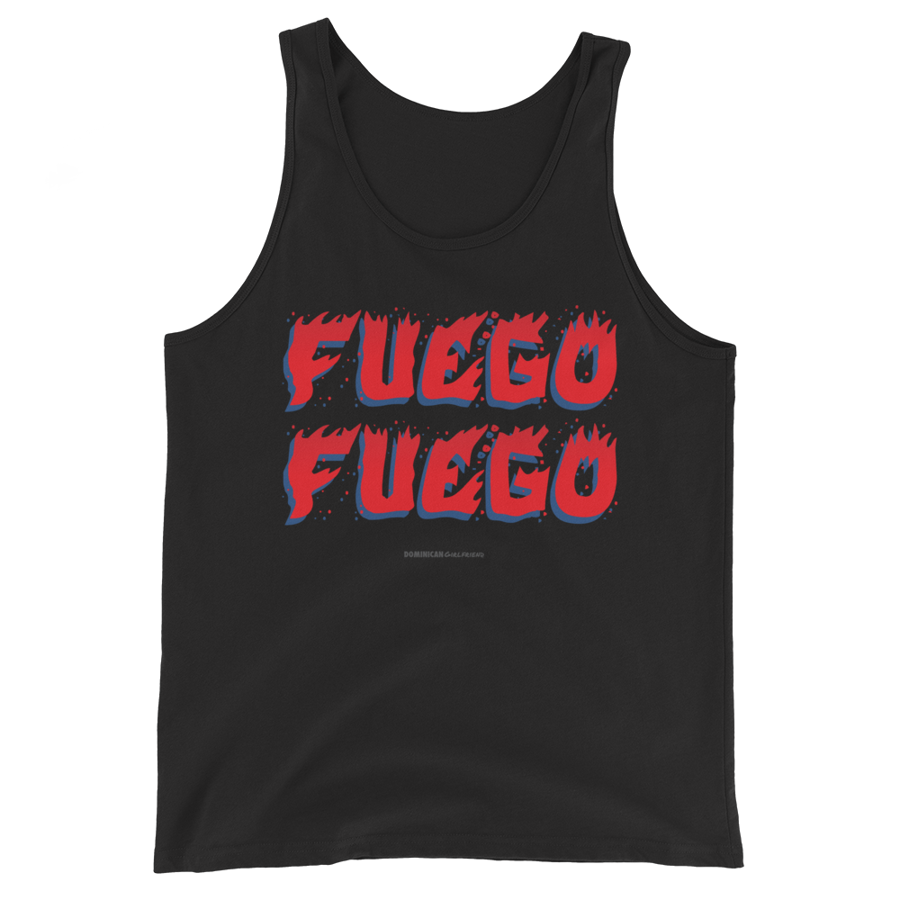 Fuego Tank Top  - 2020 - DominicanGirlfriend.com - Frases Dominicanas - República Dominicana Lifestyle Graphic T-Shirts Streetwear & Accessories - New York - Bronx - Washington Heights - Miami - Florida - Boca Chica - USA - Dominican Clothing