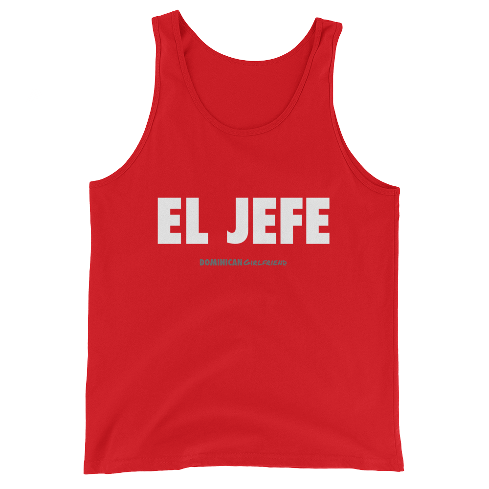 El Jefe Tank Top  - 2020 - DominicanGirlfriend.com - Frases Dominicanas - República Dominicana Lifestyle Graphic T-Shirts Streetwear & Accessories - New York - Bronx - Washington Heights - Miami - Florida - Boca Chica - USA - Dominican Clothing