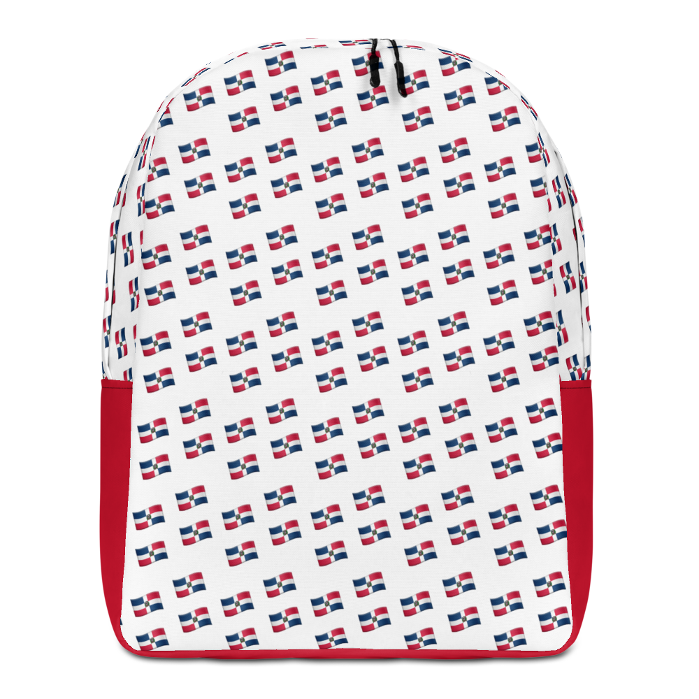 All-Over Emoji República Dominicana Flag Minimalist Backpack  - 2020 - DominicanGirlfriend.com - Frases Dominicanas - República Dominicana Lifestyle Graphic T-Shirts Streetwear & Accessories - New York - Bronx - Washington Heights - Miami - Florida - Boca Chica - USA - Dominican Clothing