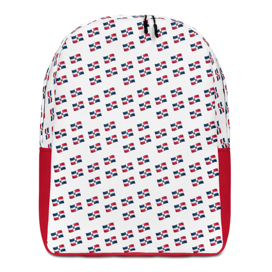 All-Over Emoji República Dominicana Flag Minimalist Backpack  - 2020 - DominicanGirlfriend.com - Frases Dominicanas - República Dominicana Lifestyle Graphic T-Shirts Streetwear & Accessories - New York - Bronx - Washington Heights - Miami - Florida - Boca Chica - USA - Dominican Clothing
