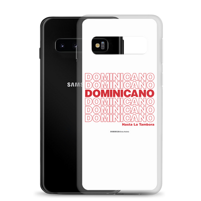 Dominicano Hasta La Tambora Samsung Case  - 2020 - DominicanGirlfriend.com - Frases Dominicanas - República Dominicana Lifestyle Graphic T-Shirts Streetwear & Accessories - New York - Bronx - Washington Heights - Miami - Florida - Boca Chica - USA - Dominican Clothing