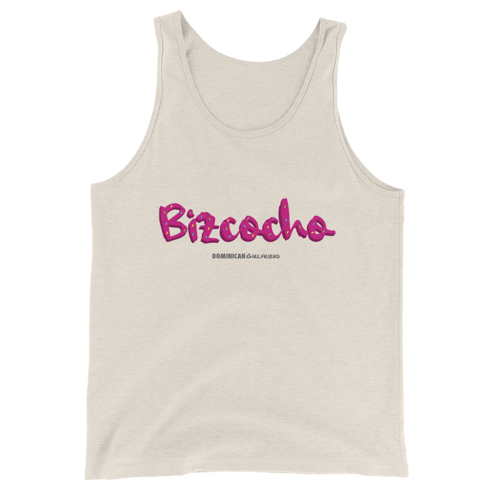 Bizcocho Tank Top  - 2020 - DominicanGirlfriend.com - Frases Dominicanas - República Dominicana Lifestyle Graphic T-Shirts Streetwear & Accessories - New York - Bronx - Washington Heights - Miami - Florida - Boca Chica - USA - Dominican Clothing