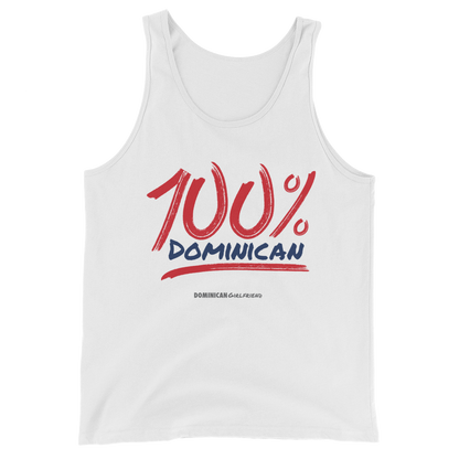 100% Dominican Tank Top  - 2020 - DominicanGirlfriend.com - Frases Dominicanas - República Dominicana Lifestyle Graphic T-Shirts Streetwear & Accessories - New York - Bronx - Washington Heights - Miami - Florida - Boca Chica - USA - Dominican Clothing
