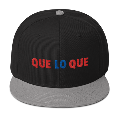 Que Lo Que Snapback Hat  - 2020 - DominicanGirlfriend.com - Frases Dominicanas - República Dominicana Lifestyle Graphic T-Shirts Streetwear & Accessories - New York - Bronx - Washington Heights - Miami - Florida - Boca Chica - USA - Dominican Clothing